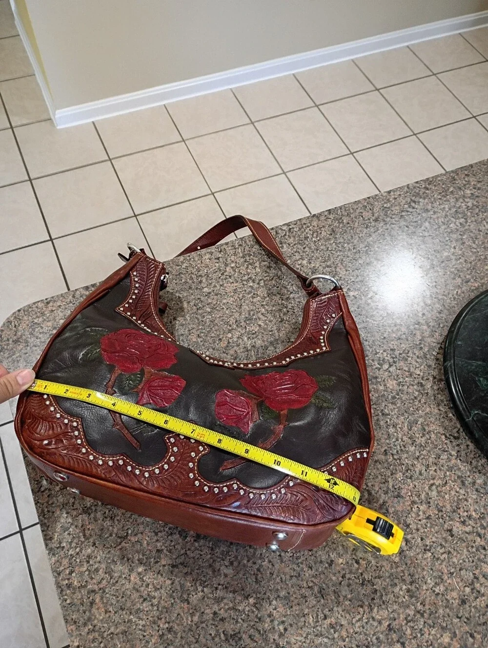 American West Genuine Leather Hobo Purse